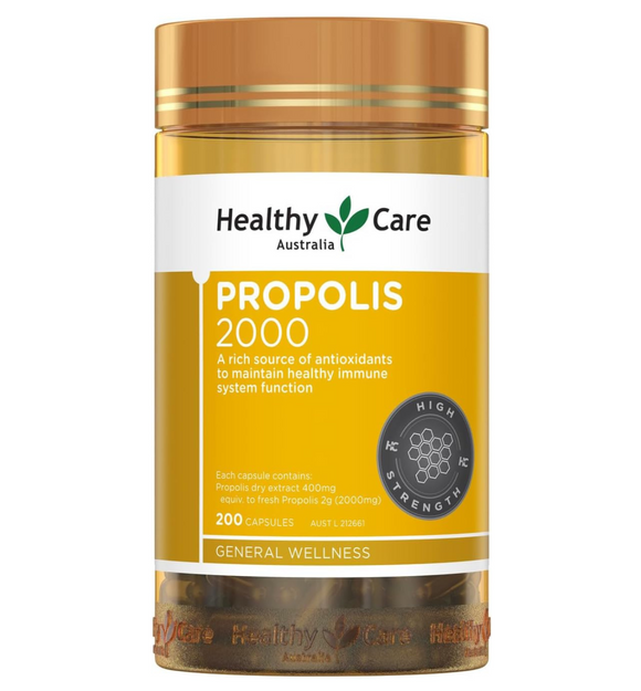 【現貨】$95 購買 澳洲 Healthy Care 天然蜂膠膠囊 2000mg 200粒
