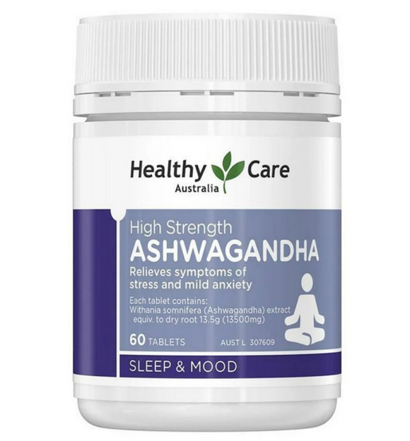 【現貨】$65購買澳洲 Healthy Care High Strength Ashwagandha高濃南非醉茄60粒