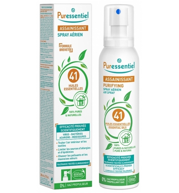 【現貨】法國 Puressentiel 41種精油淨化空氣噴霧除螨除菌200ml (平行進口),$88/支