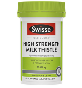 【現貨】Swisse Ultiboost High Strength Milk Thistle 高濃度奶薊草護肝片（加強版） 60粒，$90/樽《不計印商品》