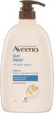 【現貨】 美國 Aveeno Skin Relief Body Wash/Lotion 天然燕麥高效舒緩沐浴露 ($109)/潤膚露1L($119)  家庭裝*1支，[A] 沐浴露1L*1支，[B]潤膚露1L*1支，《不計印商品》