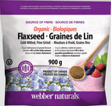 【現貨】$99 購買 加拿大 Webber Naturals Organic Flaxseed 天然有機亞麻籽粉900g 《不計印商品》