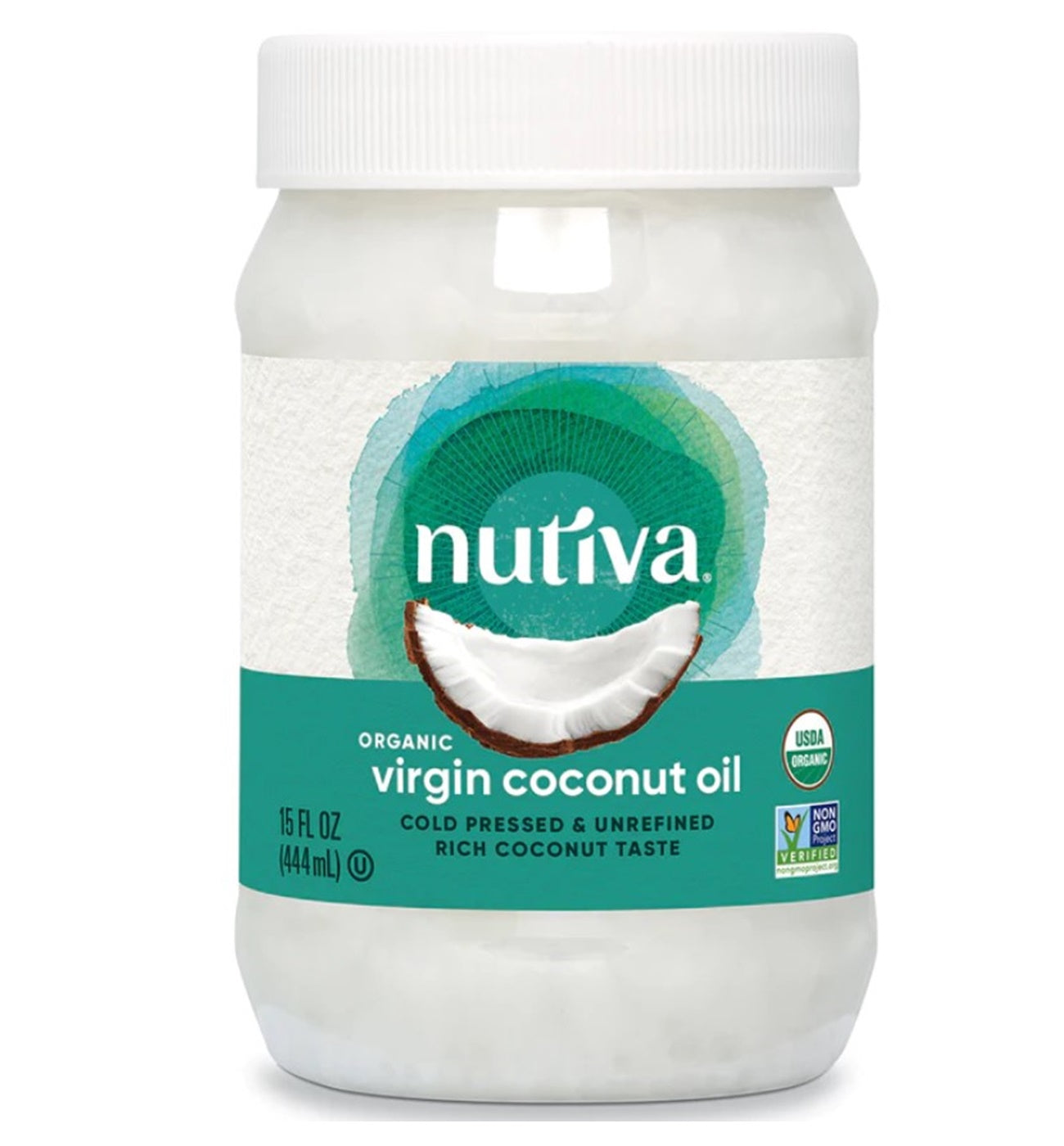 【現貨】$108 購買 美國 Nutiva 有機冷壓初榨椰子油15oz (444ml),《不計印商品》
