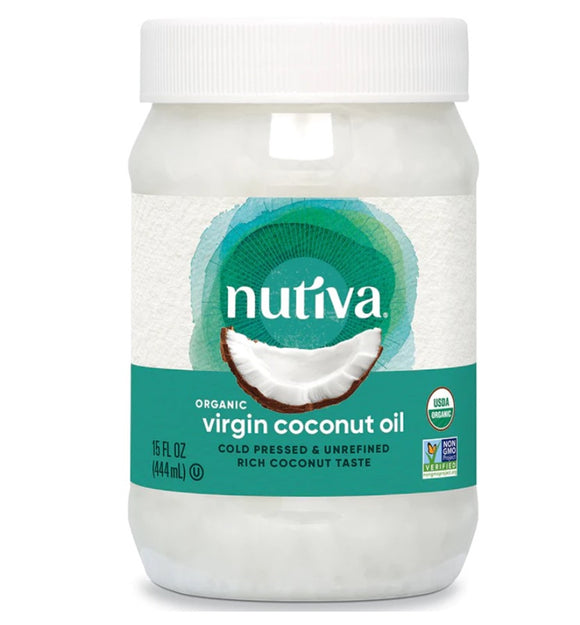 【現貨】$108 購買 美國 Nutiva 有機冷壓初榨椰子油15oz (444ml),《不計印商品》