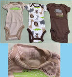 【尋寶區】美國 Carter’s 嬰兒全棉連身上衣，一套3件 (尺碼: 初生)，尋寶價: $30/套 【只限 Whatsapp 落單】【請勿加入購物車】