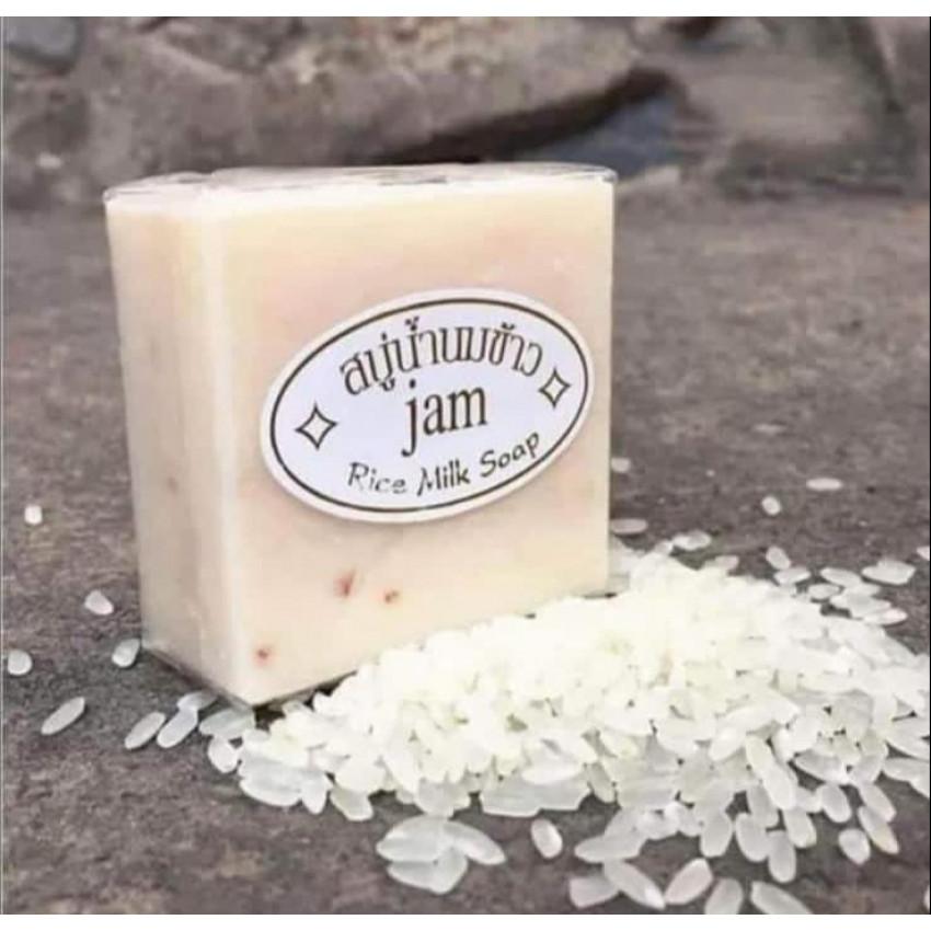 【特價 】【現貨】$25 購買泰國 JAM 65克原始手工冷製天然米奶皂5件 (平均$5/件)《不計印商品》
