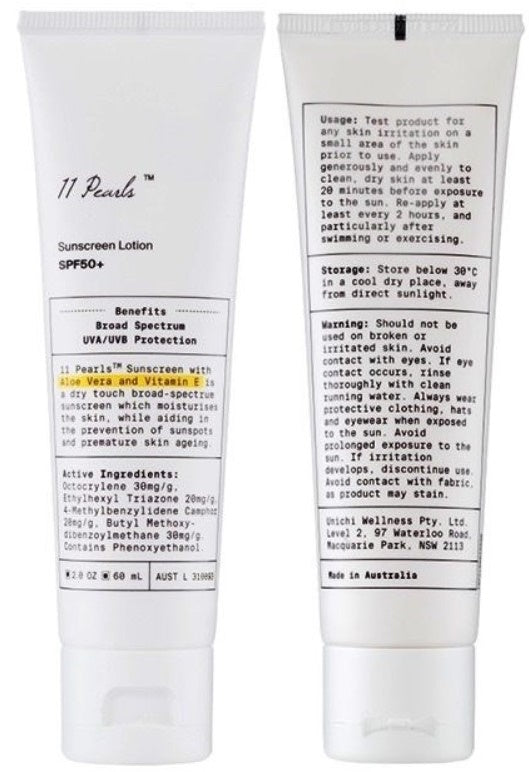 【現貨】$88 購買澳洲 Unichi 11 PEARLS <十一珠>水感美白保濕防曬乳SPF50+ 60mL 《不計印商品》