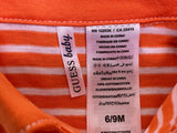 【尋寶區】 Guess Baby Romper 橙色條子短袖連身衫 (6-9個月)，尋寶價 : $20/件 【只限 Whatsapp 落單】【請勿加入購物車】
